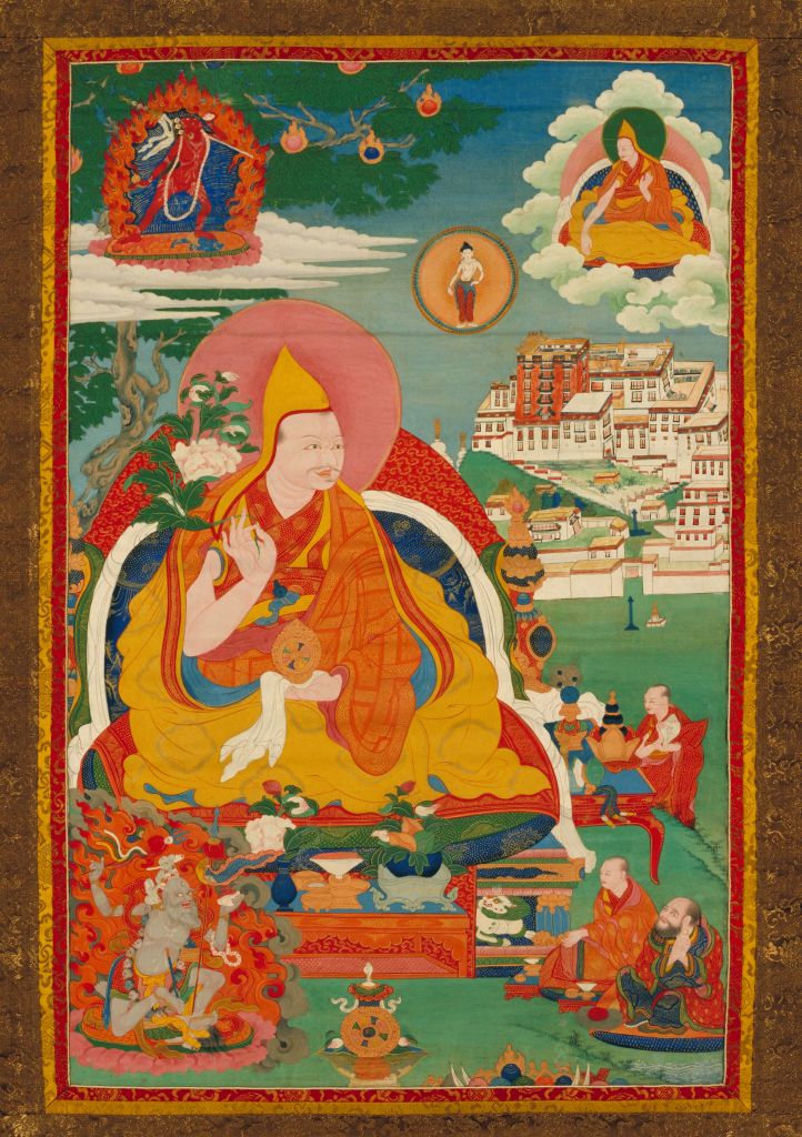 图片[1]-Portrait of the Fifth Dalai Lama-China Archive